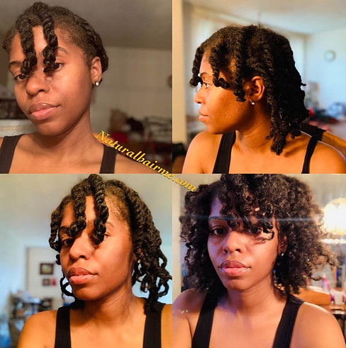 twist out on natural hair