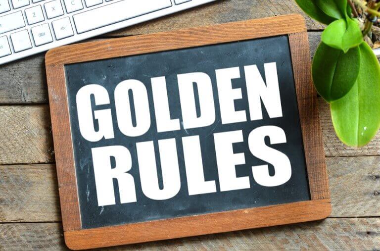 golden rules sign